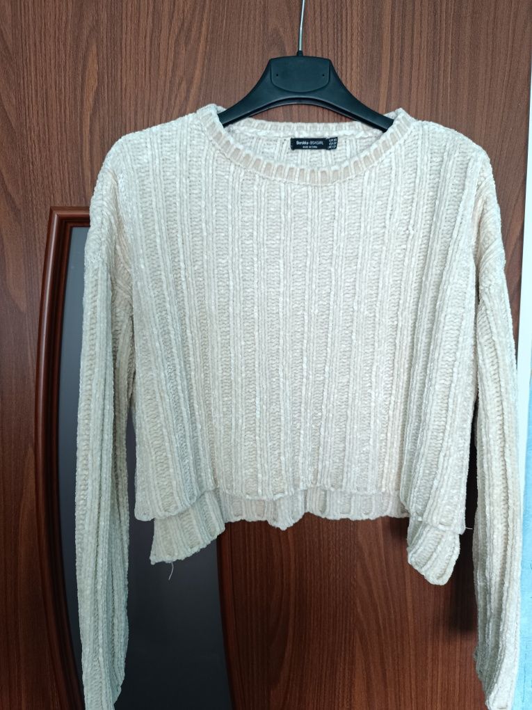 Krótki sweterek oversize