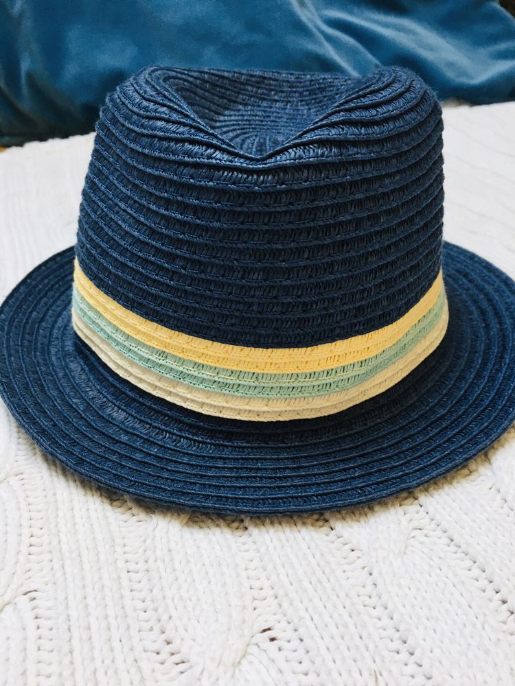 Kapelusz letni kapelusik Zara niebieski