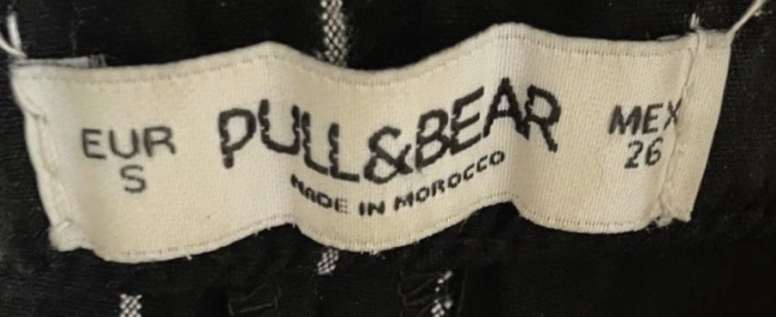 Шорти в клітку на високій посадці, на гумці