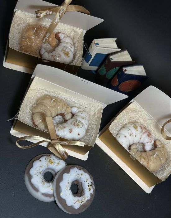 Подарункові аромасвічки «Круасан»