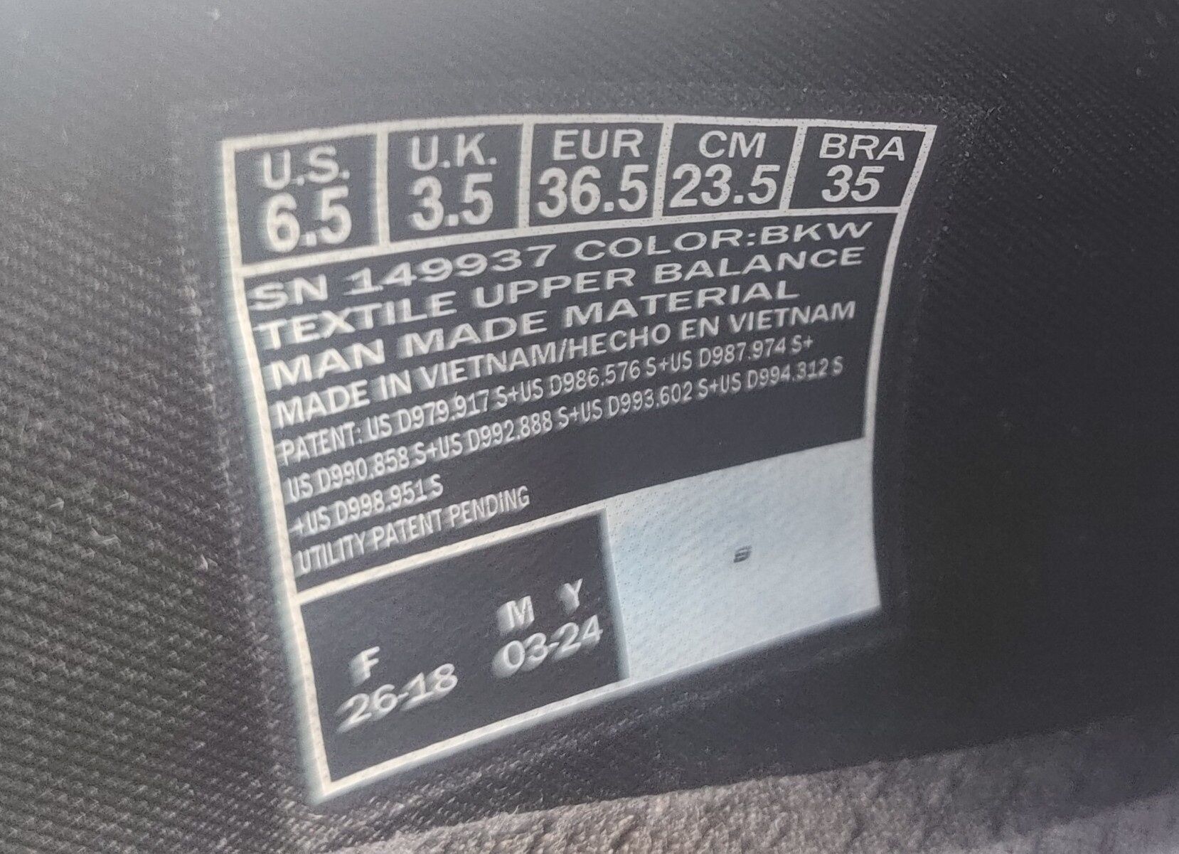 Skechers "slip-ins" BLACK/ciemno szary r. 36,5