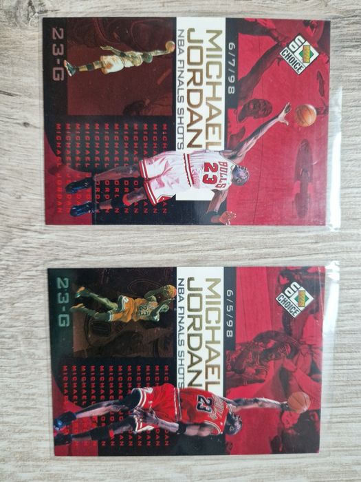 Karty nba 1998-99 upper deck collector's choice Michael Jordan 2szt
