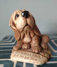 Figurka psa pieska pies piesek Cocker Spaniel Jamnik dog ceramiczna