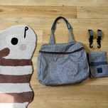 Lassig Glam Label Torba z akcesoriami Rosie Anthracite glitter