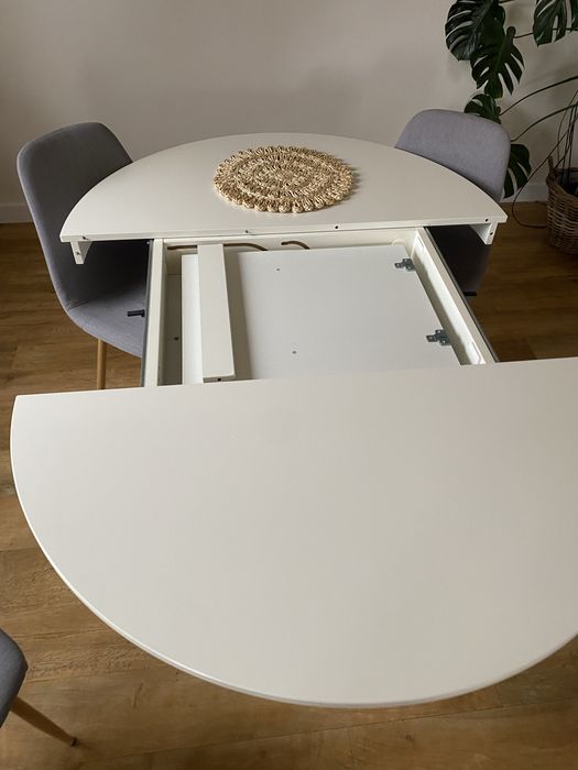 bialy stol ikea okragly owalny