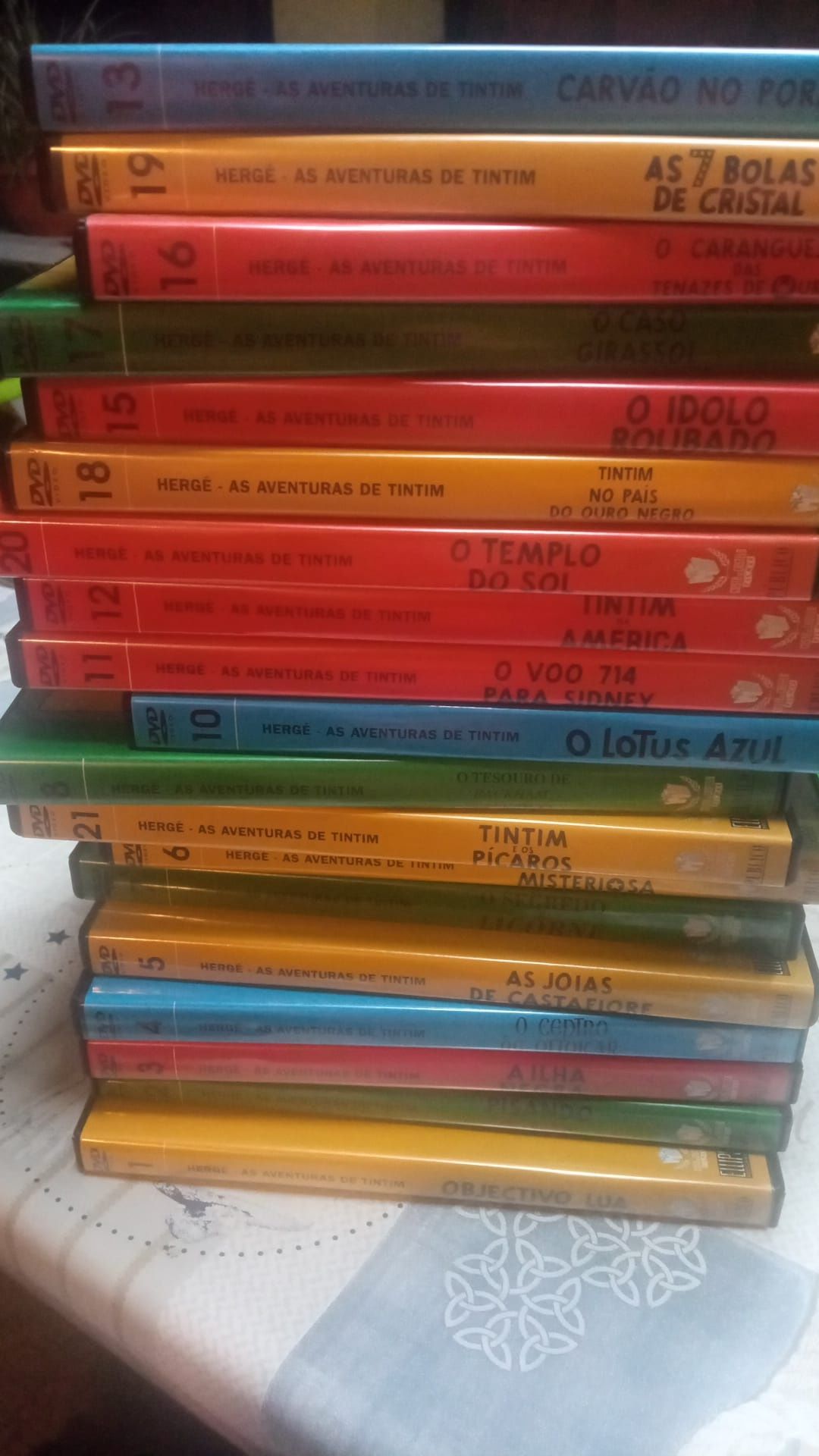 Coleção DVDs Tintim originais