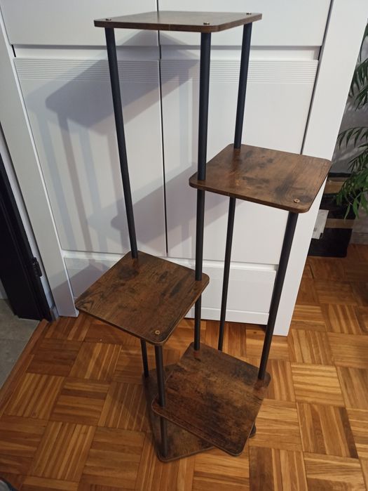 5 poziomów kwietnik czarny 106 cm wysokości