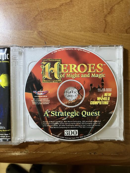 Gra na PC: Heroes „Of Might and Magic”: płyta,pudełko,instrukcja
