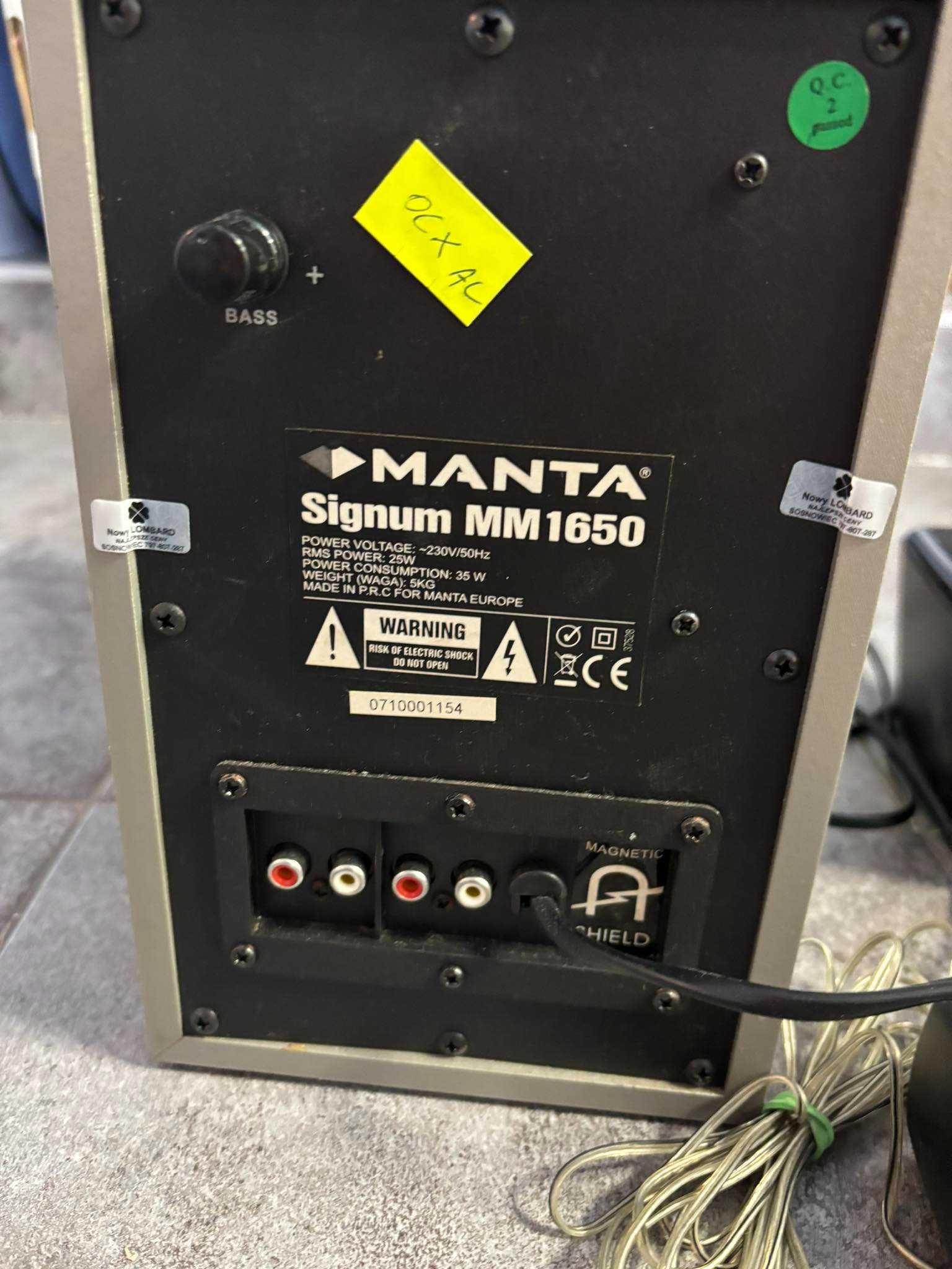 Głośniki SAMSUNG 3szt. +MANTA MM1850