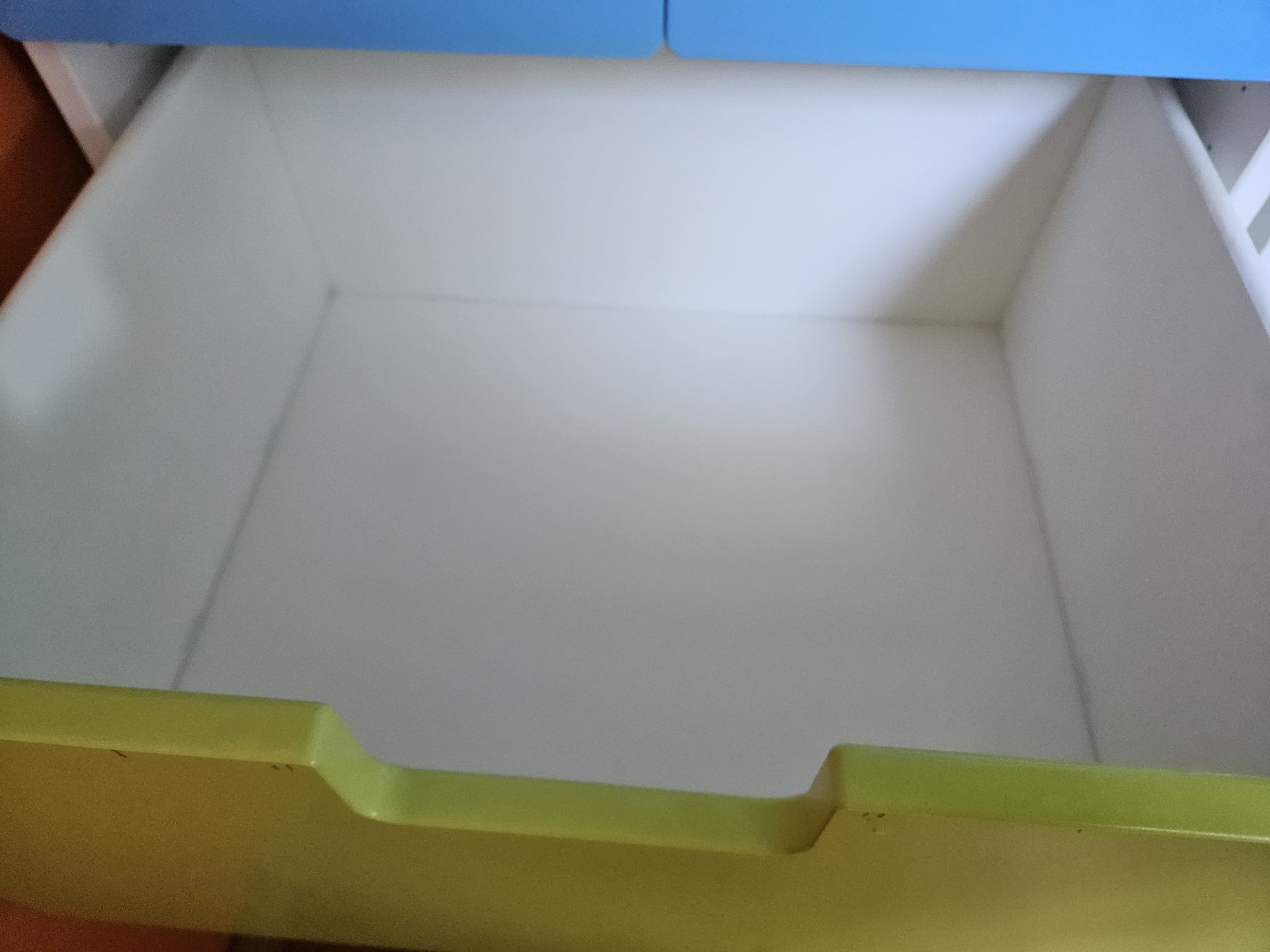 Szafa dla dzieci Ikea Stuva, wysokość 129cm fronty zielony i niebieski