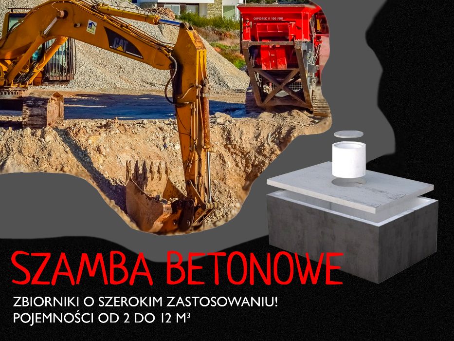 Szambo betonowe Zbiornik betonowy na Deszczówkę Wodę Deszczową !