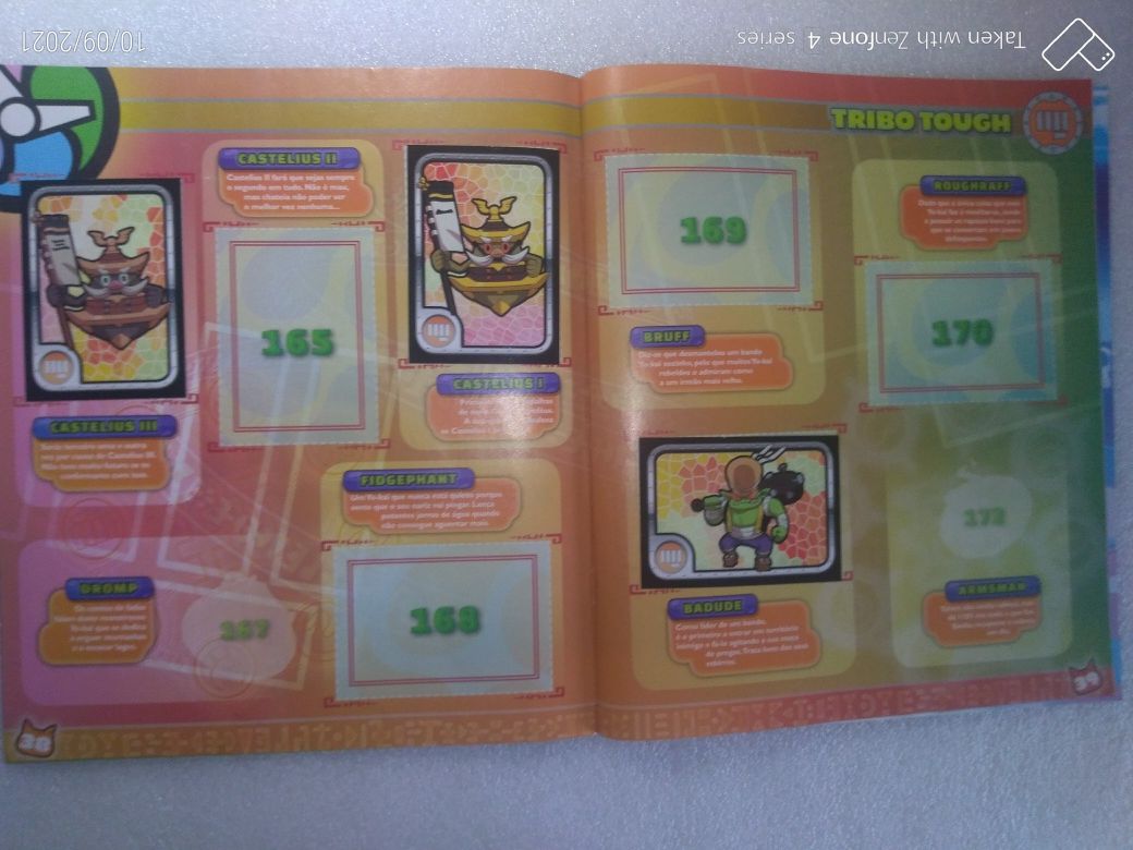 Yo-kai Watch Caderneta de cromos da Panini 2015 incompleta