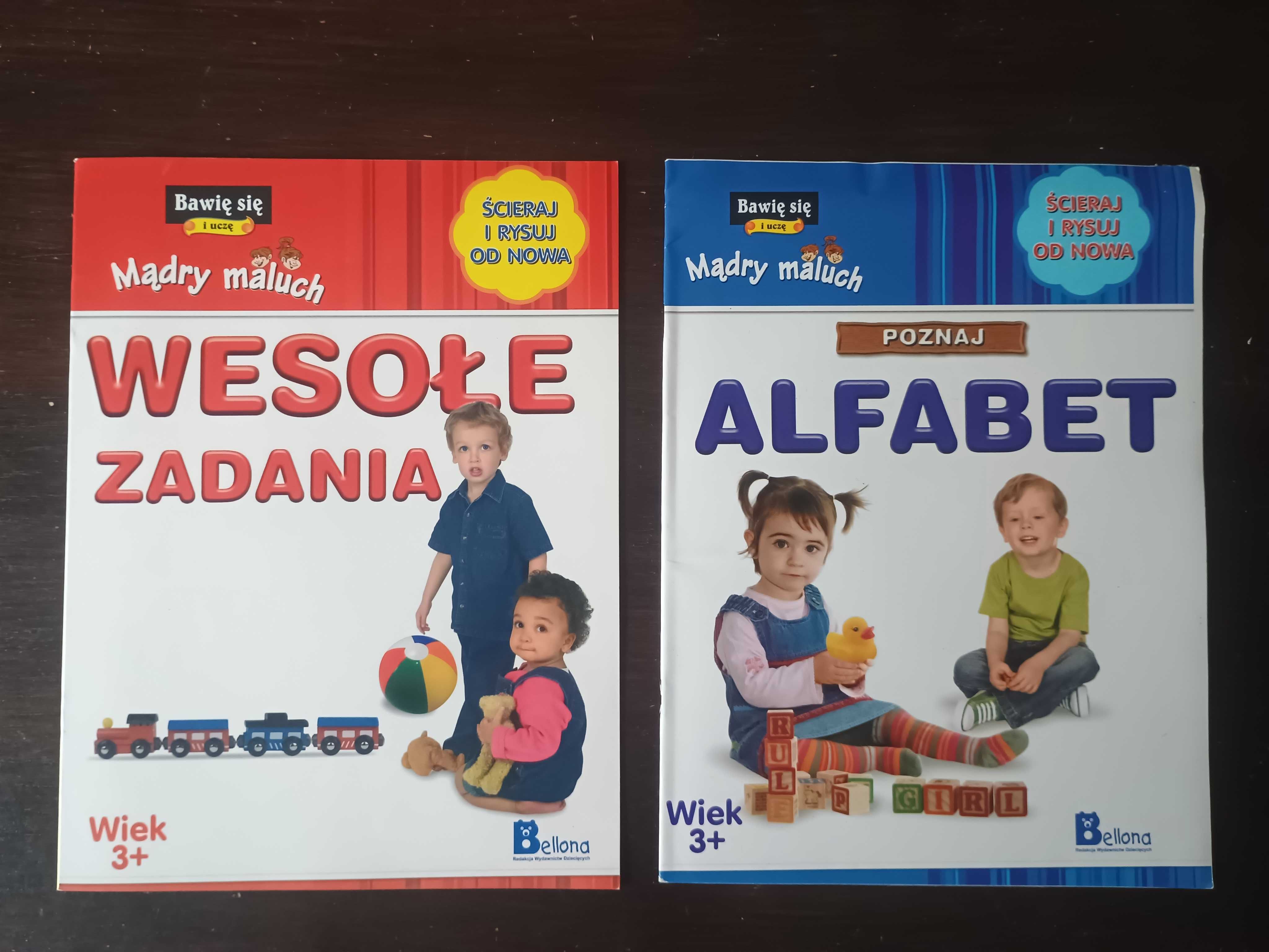 Książeczka z zadaniami Alfabet, wesołe zadania, mądry maluch