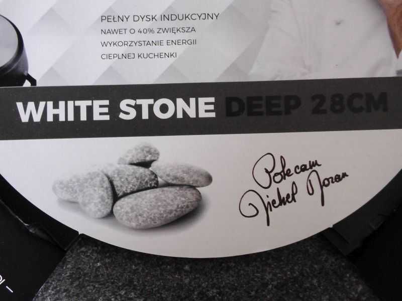 Patelnia ZWIEGER White Stone Głęboka 28 cm