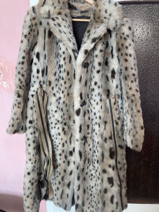 Пальто шуба жіноча зі штучного хутра из искуственного меха женская