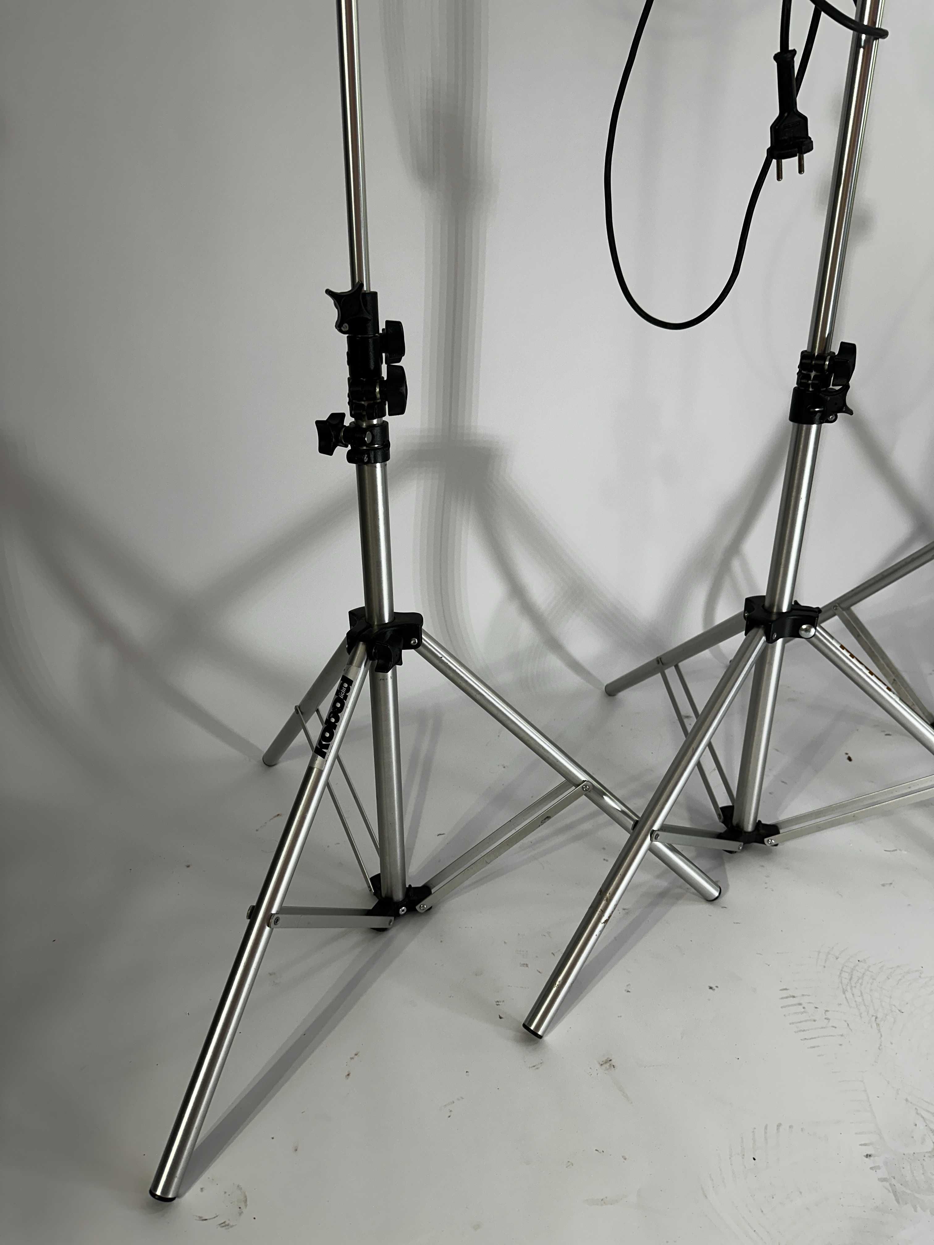 Lampy studyjne telewizyjne teart fotografia na statywie firmy kobold.