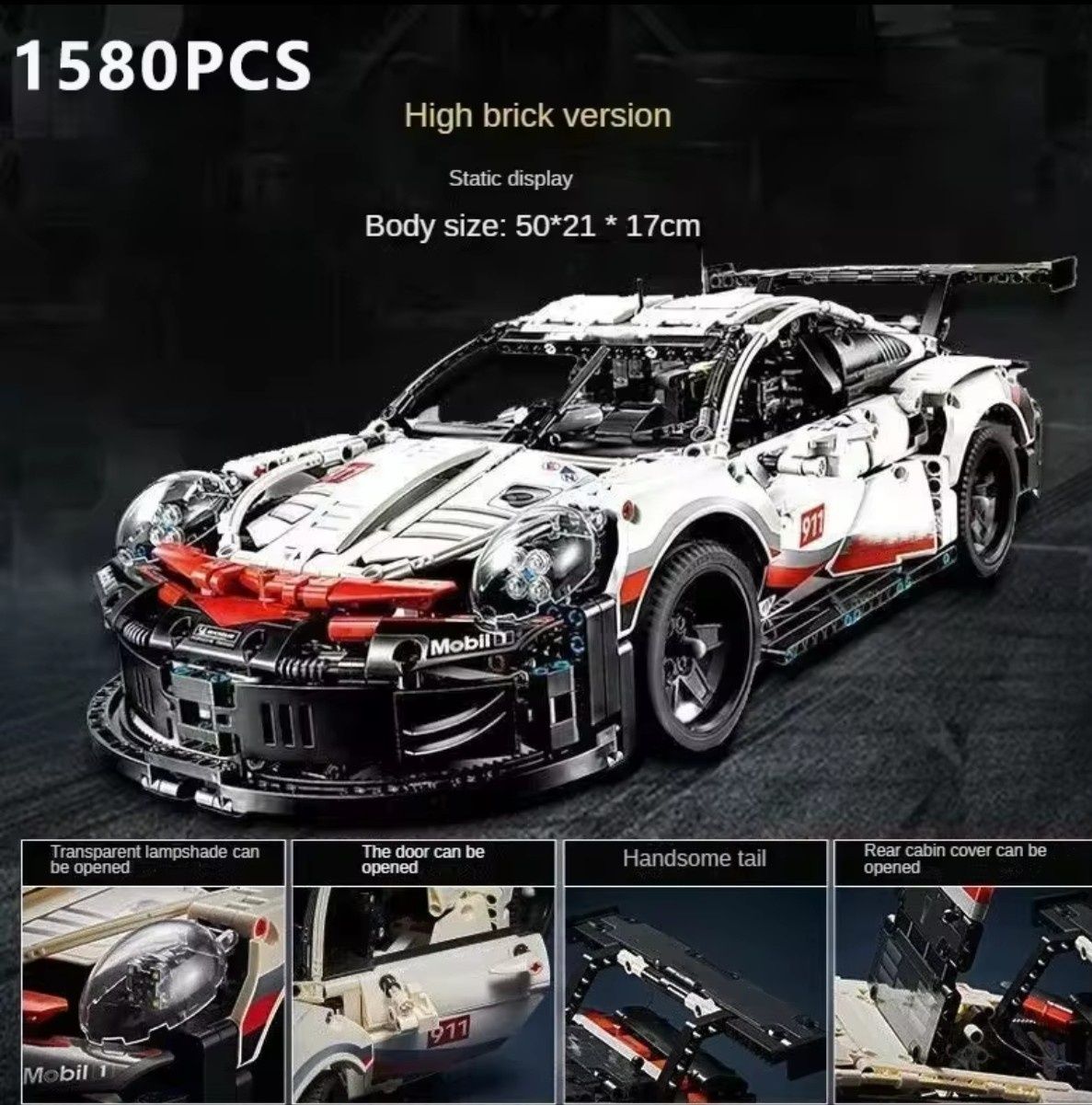 Réplica LEGO Technic Porsche 911 RSR (Ref.42096)