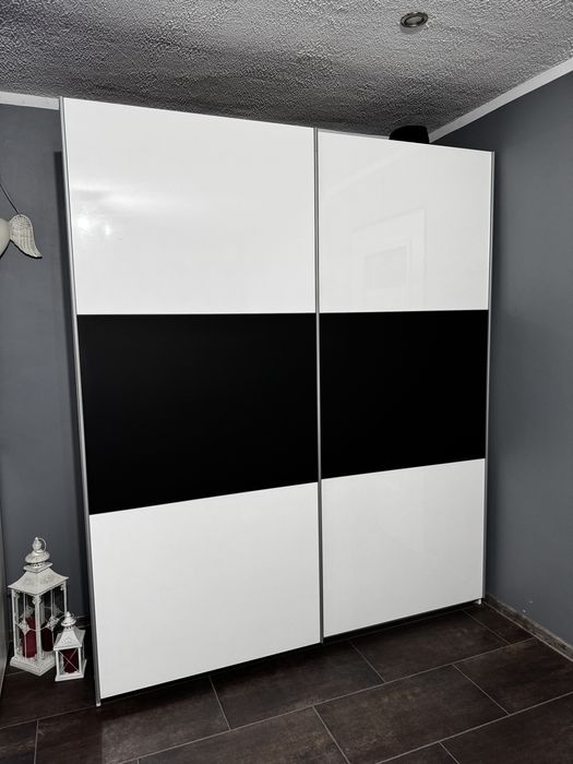 Komoda z szafą duza szafa biala