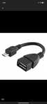 Adapter micro do USB USB-A PRZEJŚCIÓWKA OTG KABEL microUSB 11cm