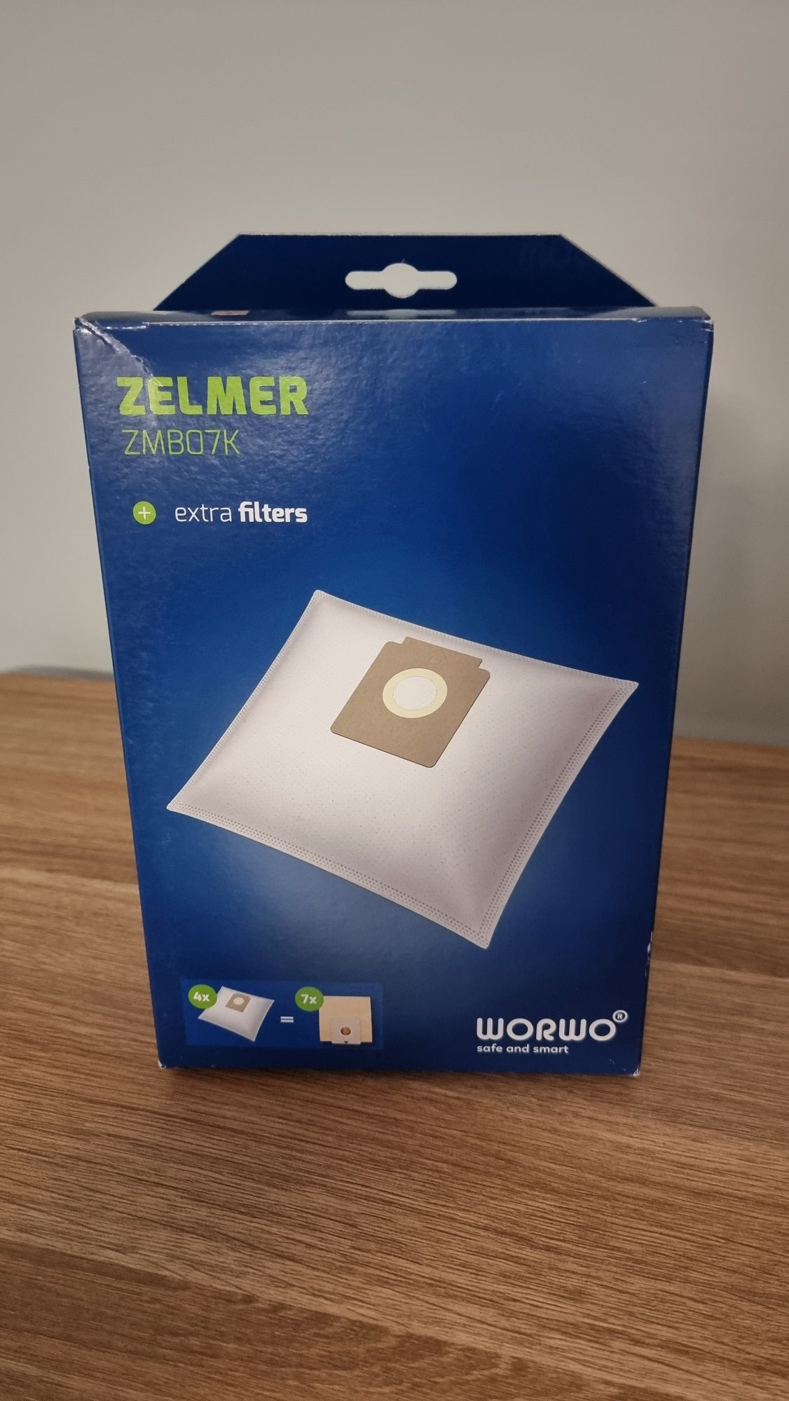 Worki do odkurzacza # ZELMER ZMB07K # 4 szt + Filtr  #  NOWE