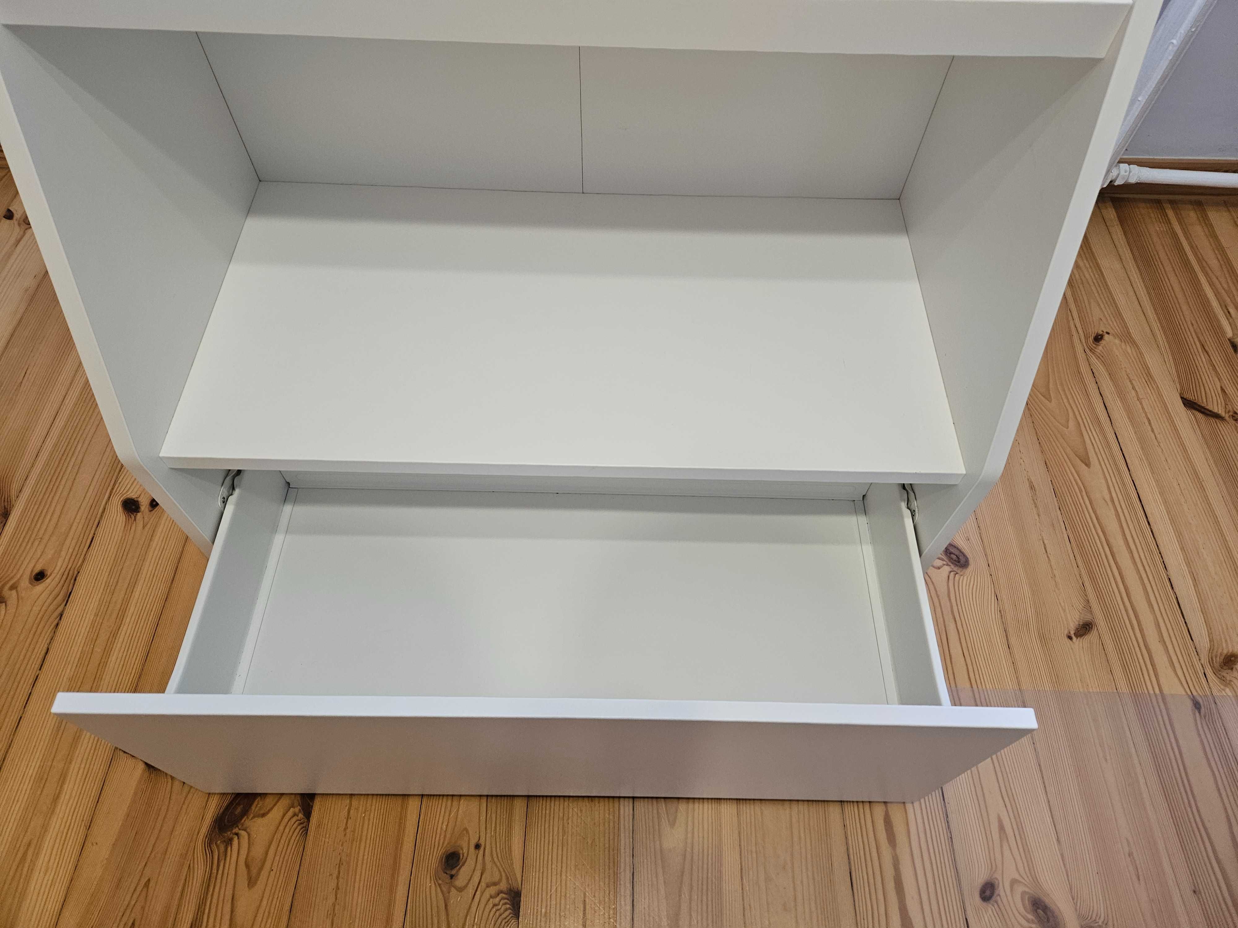 IKEA BERGIG - Regał na książki z szufladą, biały