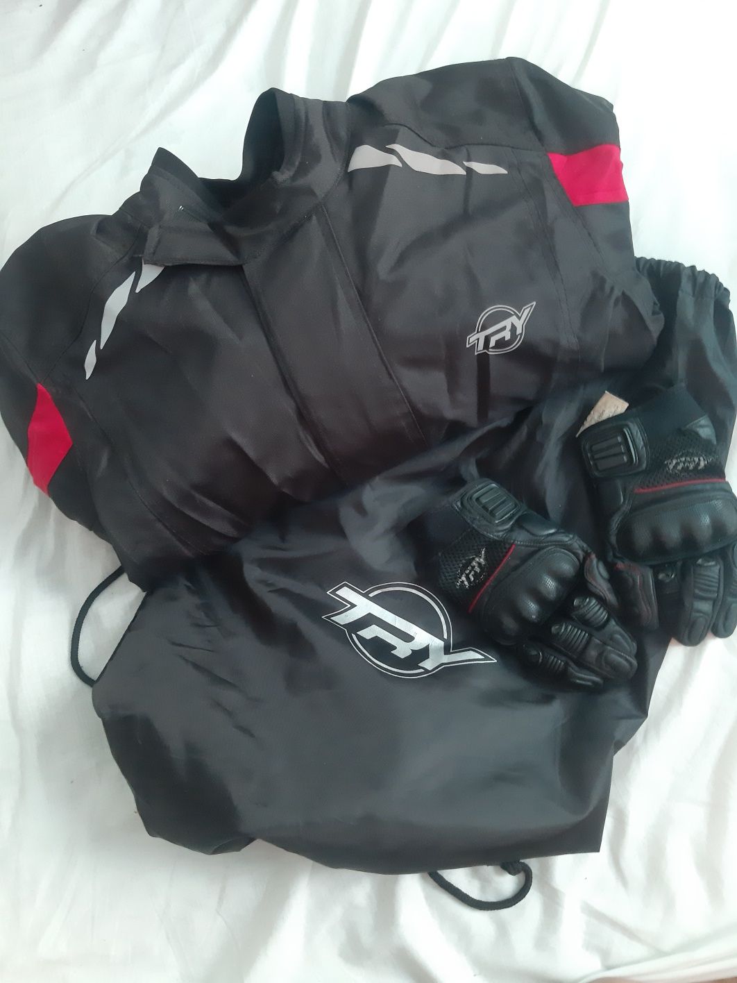 Casaco de moto preto