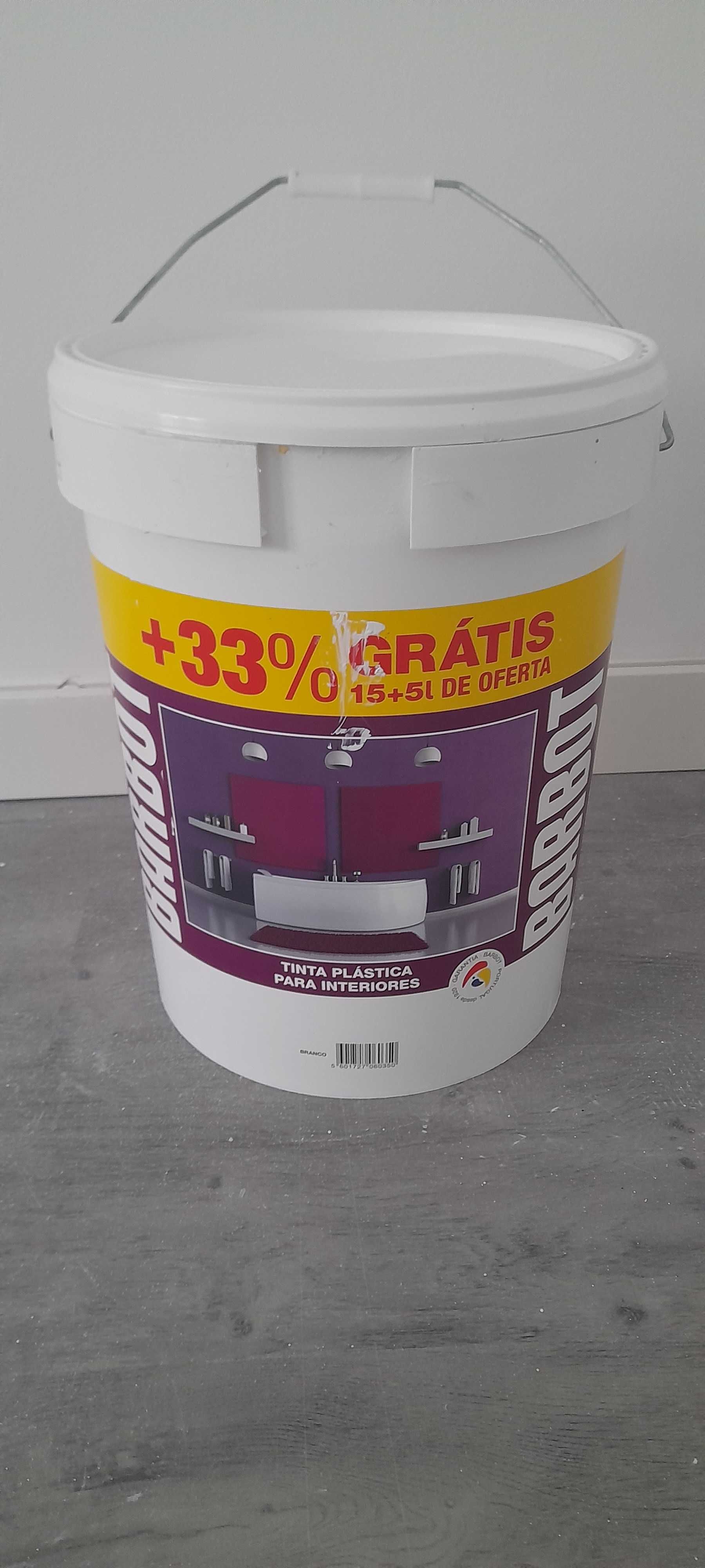 Tinta Plástica Interior 15L+5LOferta da marca Barbot