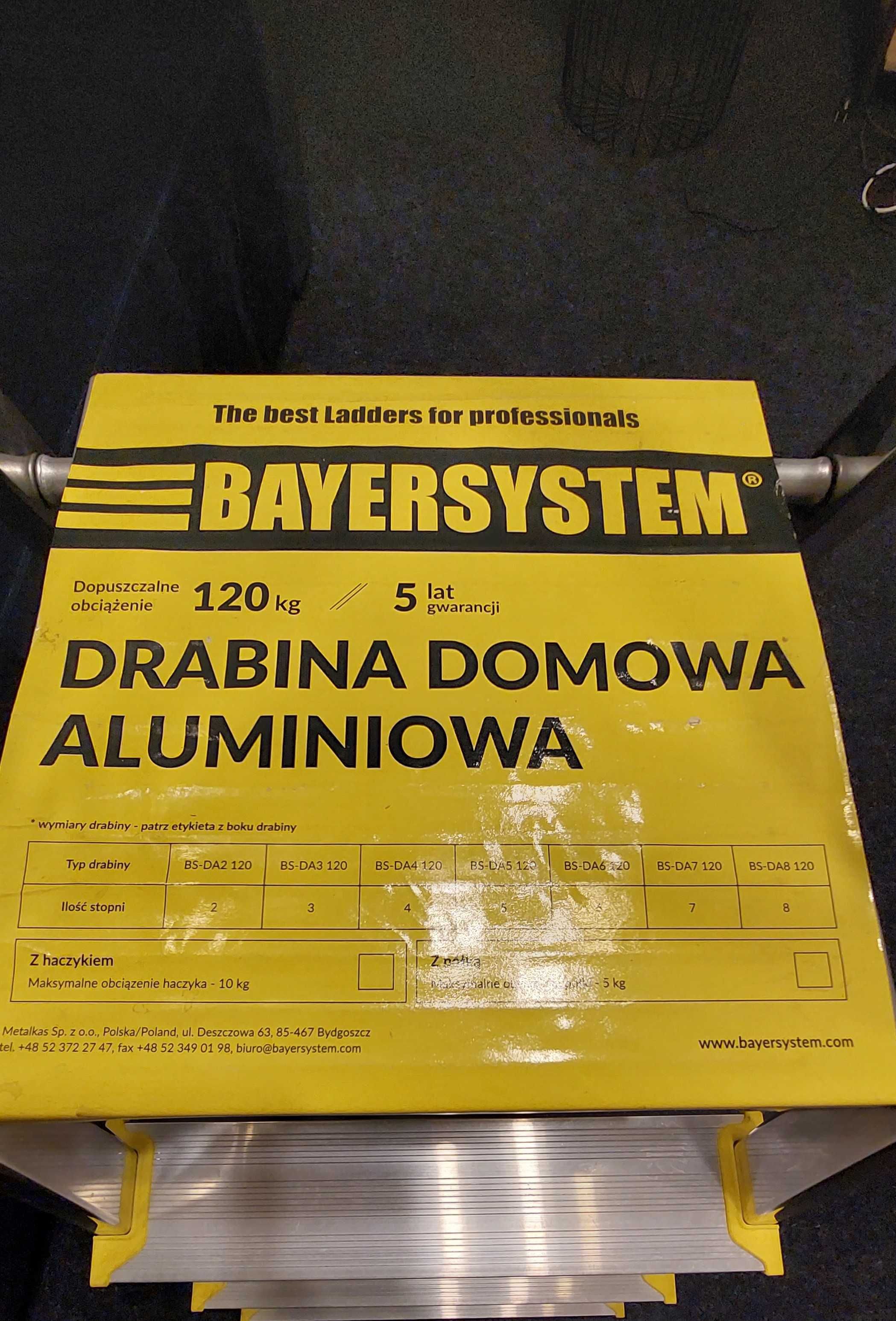 Drabina Bayersystem BS-DA4, 4 stopniowa 120kg