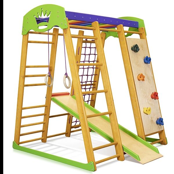Дитячий спортивний комплекс Карапуз міні 1 для дому з гіркою