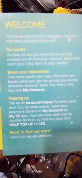 Sim карта Великобританії EE