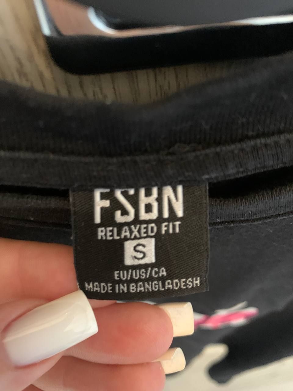 Czarna koszula fuck FSBN męska damska unisex rozmiar S