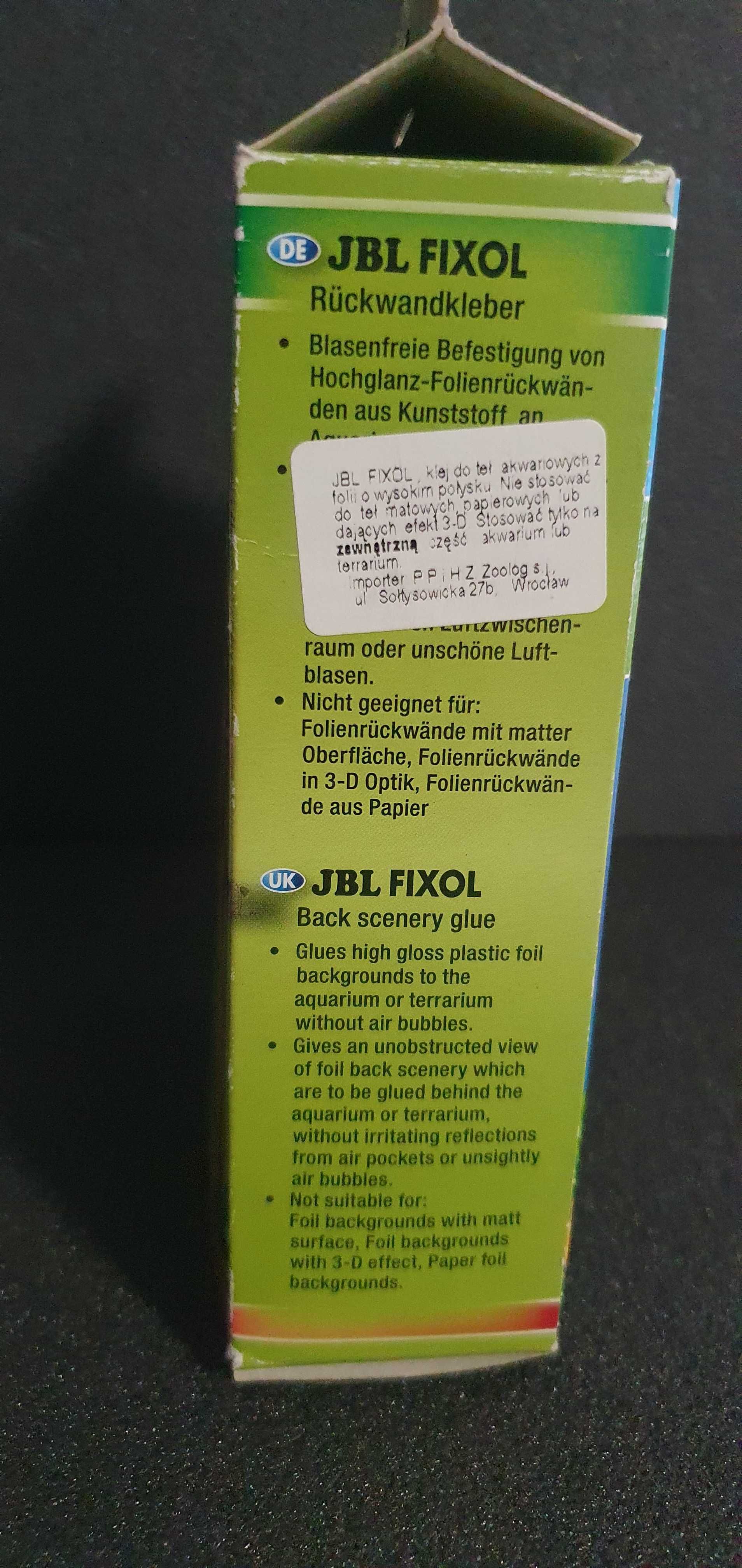 JBL Fixol 50ml - przeźroczysty klej do tła lub tapety NOWY