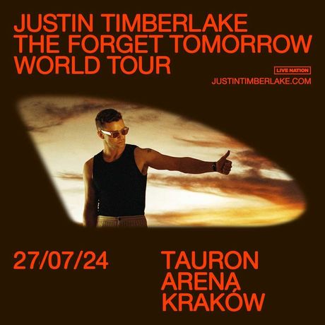 Justin Timberlake Koncert KRAKÓW 27 LIPCA Tauron Arena 2 BILETY