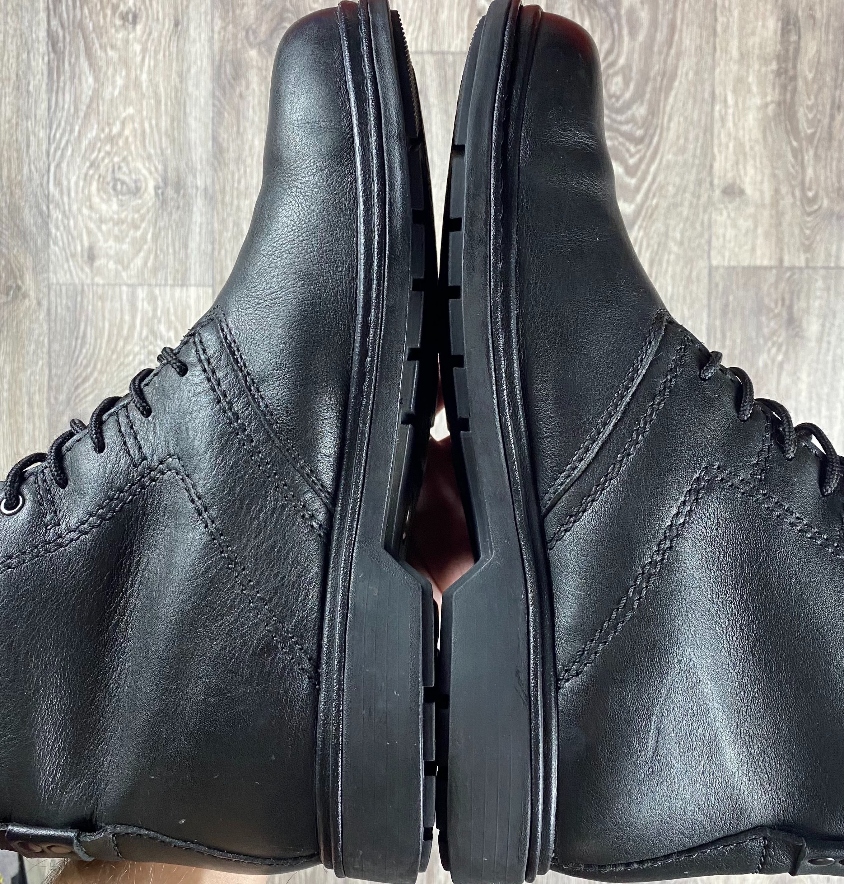 Clarks active air gore-tex ботинки 45 размер кожаные чёрные оригинал