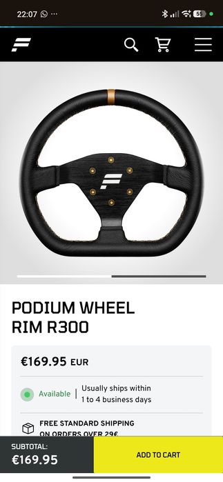 Volante Fanatec 300mm