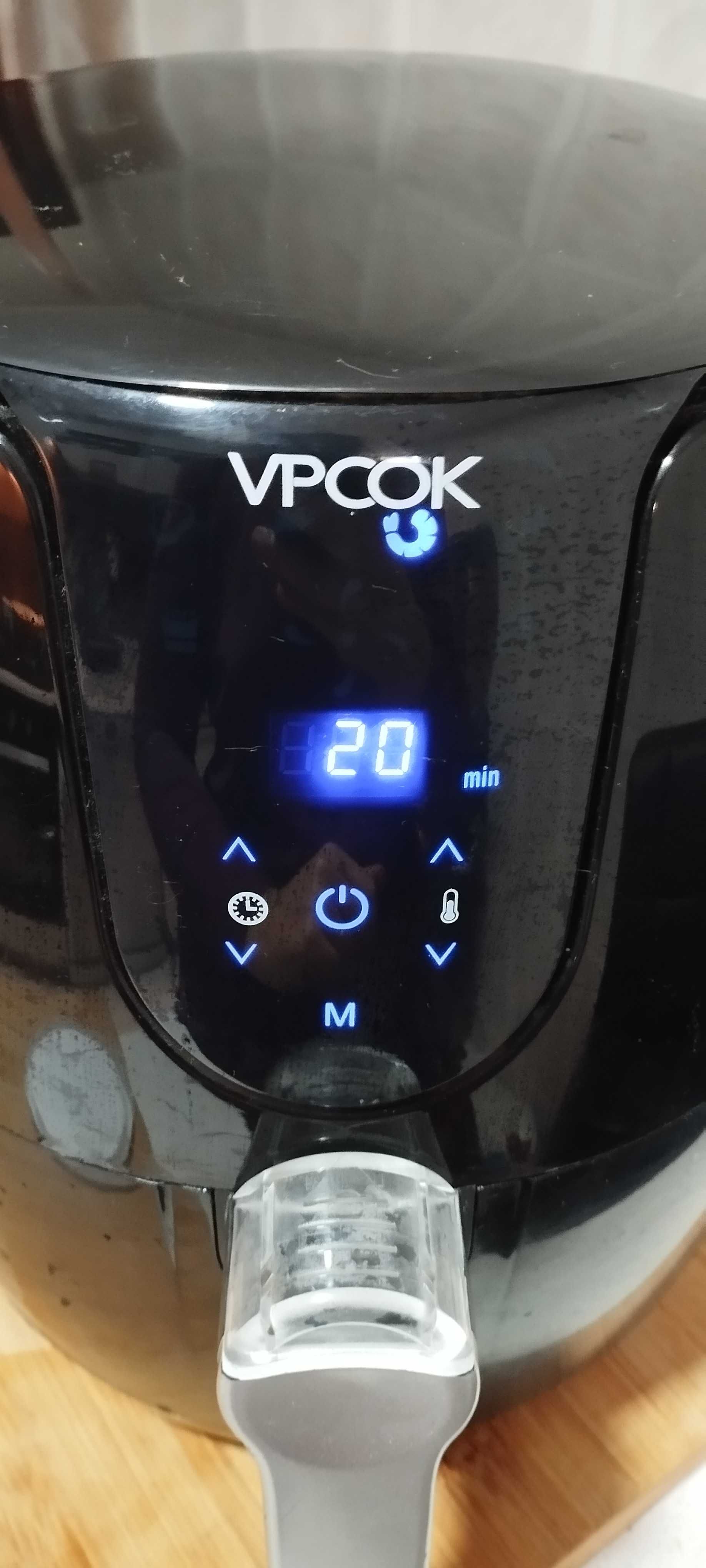 Vpcok Fritadeira de ar de 3,5 l com ecrã tátil LED