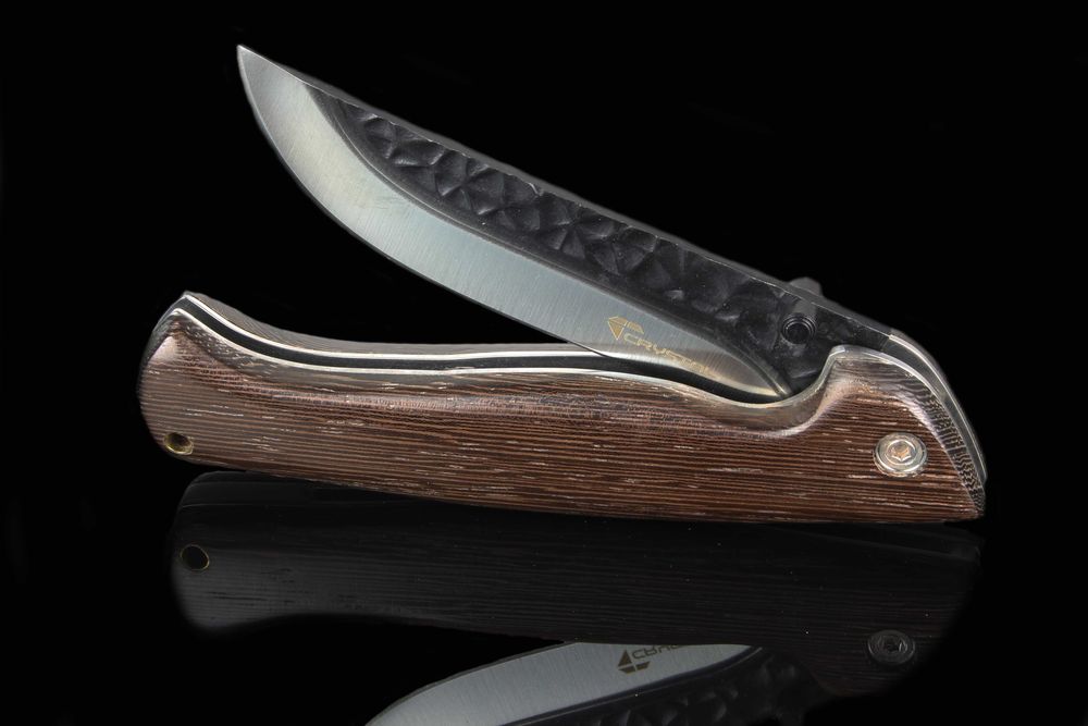 Nóż myśliwski taktyczny składany NIEDŹWIEDŹ Drewno drewniany R13