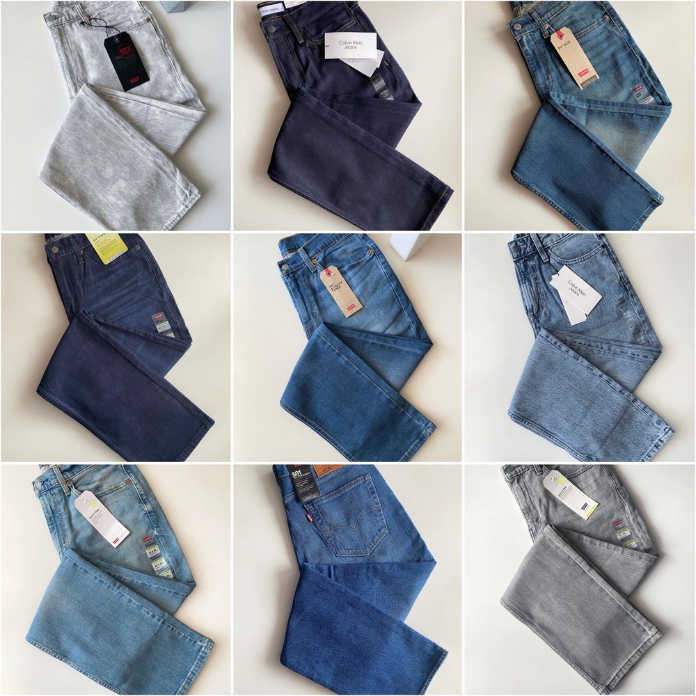 Джинси Levis 501, 502, 505, 510, 511, 512, 514, 541, Calvin