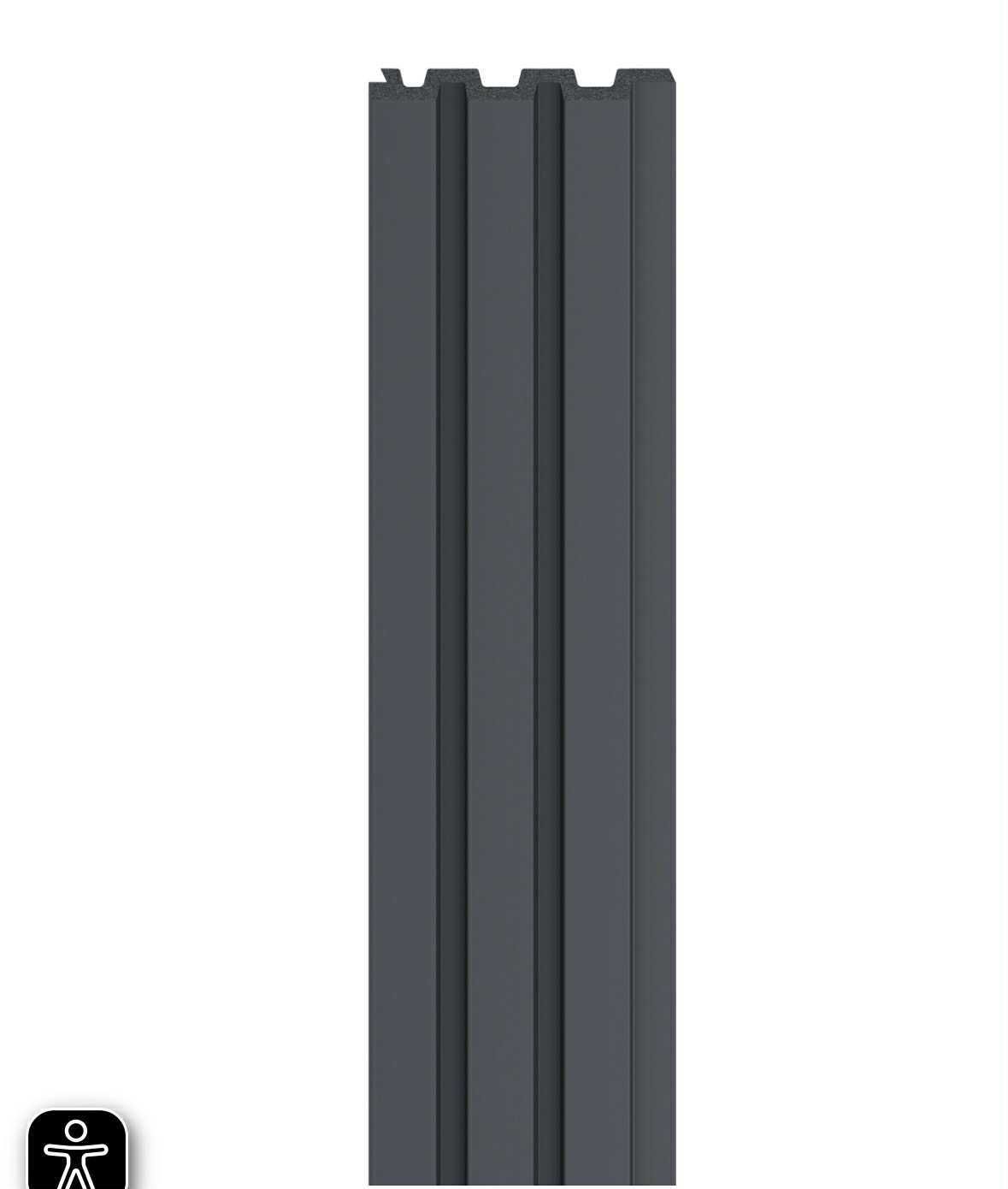 Panel lamelowy Linerio M-Line 2650 x 122 x 12 mm anthracite VOX