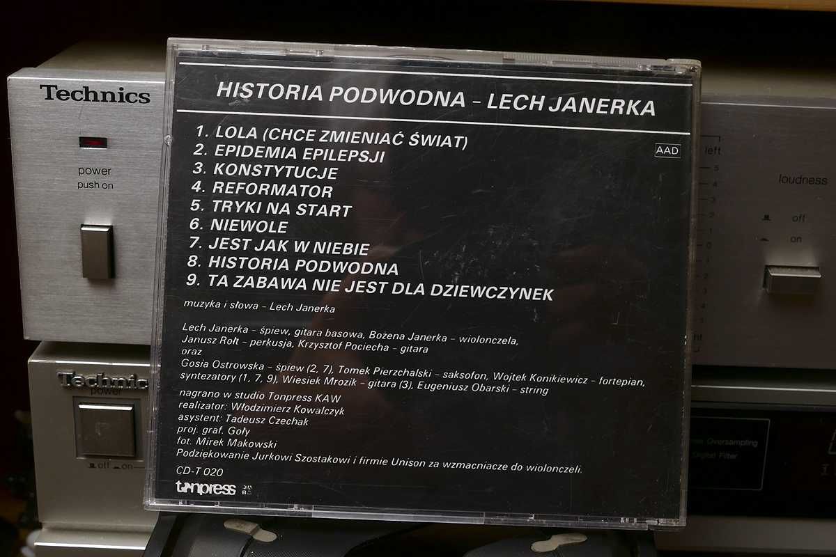 Lech Janerka Historia Podwodna i jej pierwsze wydanie na CD