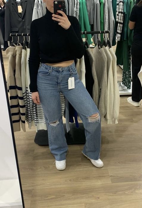 Джинсы Zara Fashionista Bershka