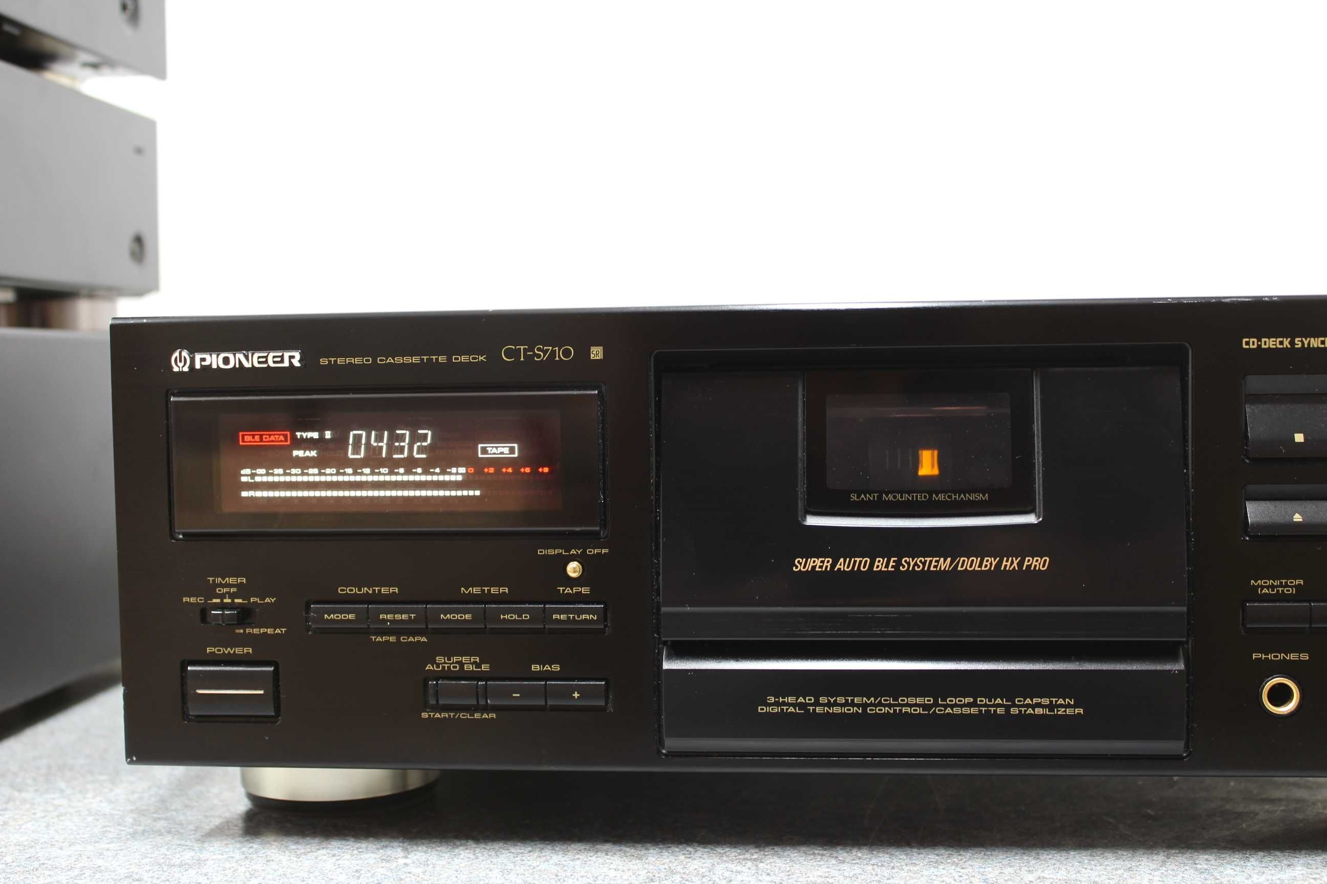 Deck Magnetofon Pioneer CT-S710 * Po przeglądzie * 3-Head *