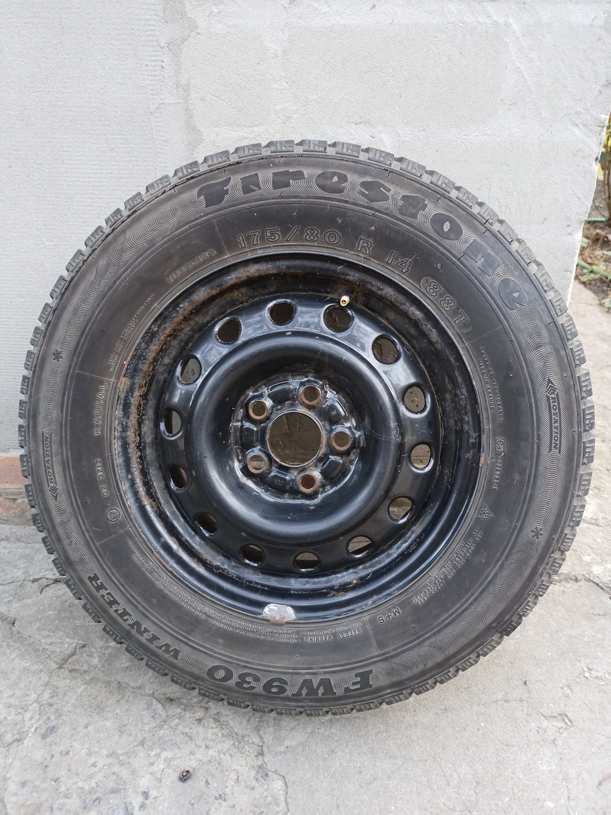 Шины Firestone FW930, M+S, 175/80/R14 с дисками