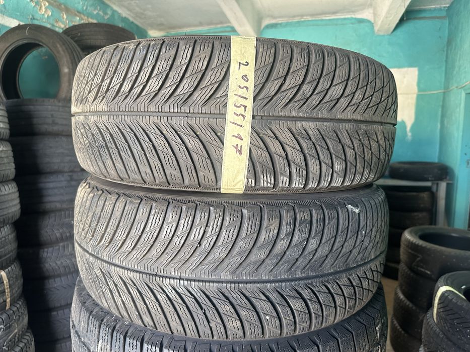 Пара шин 205/55/17 michelin pilot alpin 5