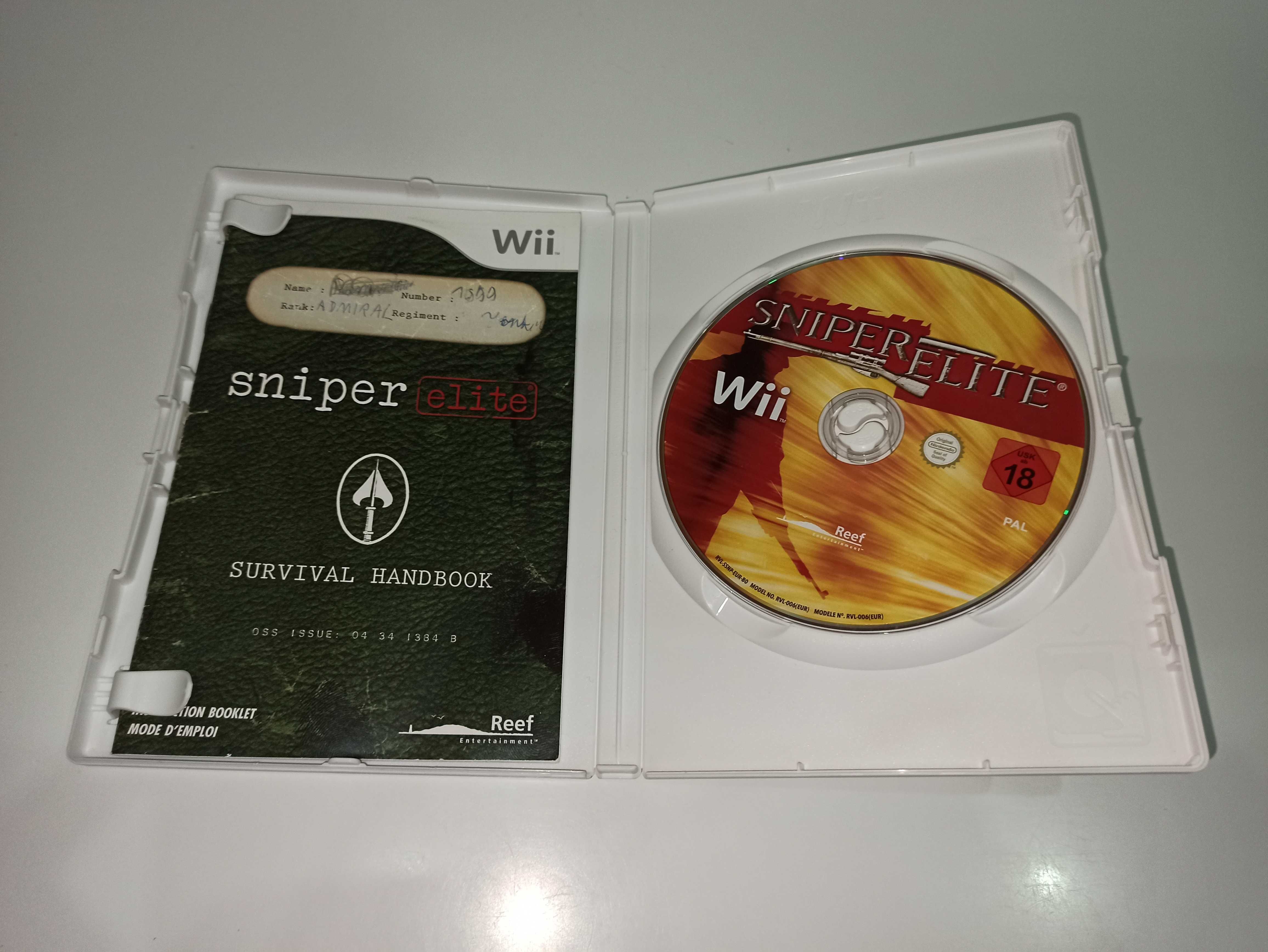 nintendo wii SNIPER ELITE druga wojna światowa ,gra o snajperze