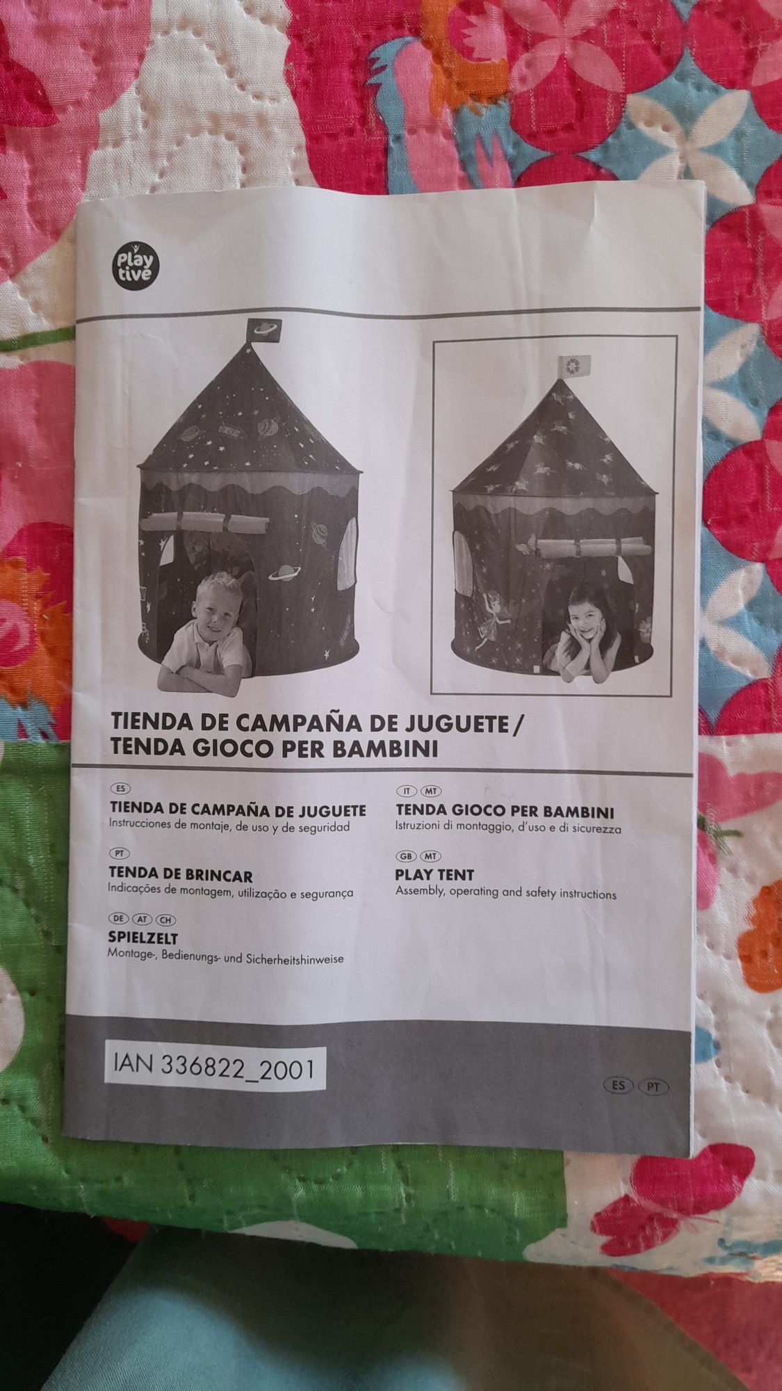 Tenda  de Criança  "Fadas", com saco arrumação