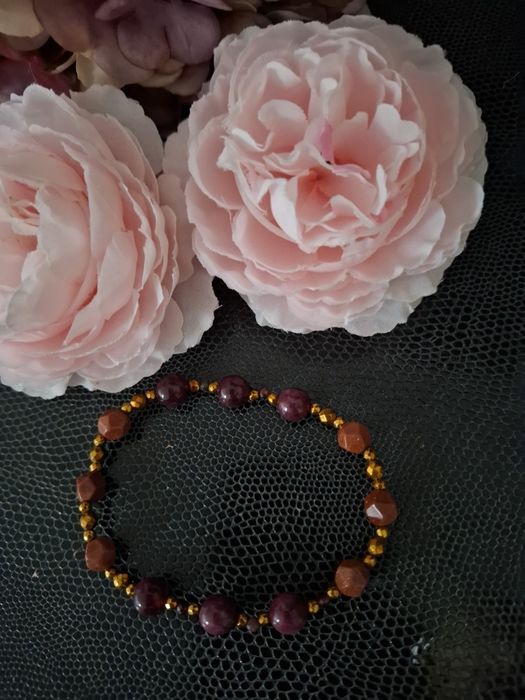 Bransoletka handmade z naturalnych kamieni