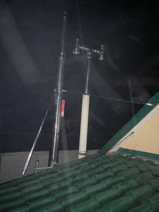 Монтаж установка Камины димоход дымоход трубы нержавеющие витяжка труб