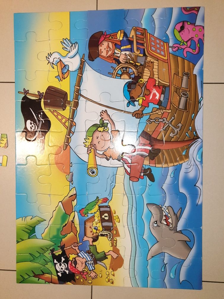 Puzzle xxl Noris 45 elementów Piraci