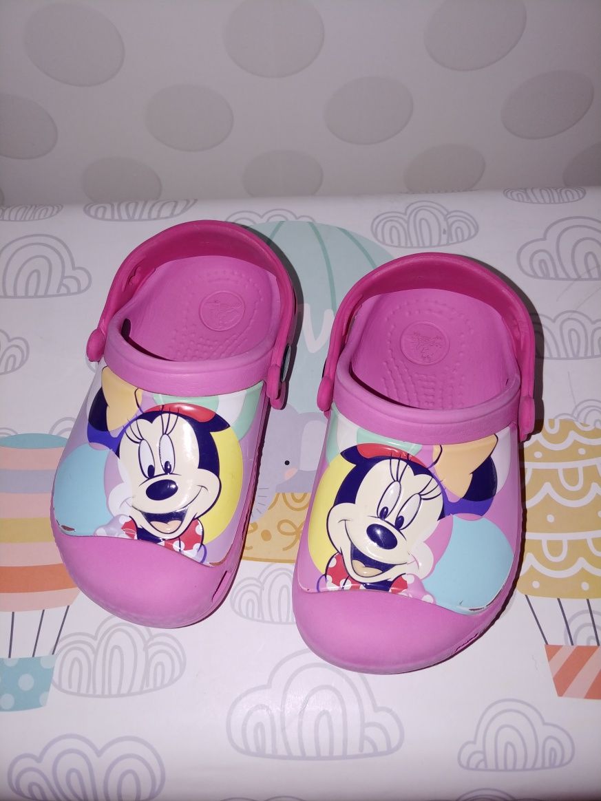 Klapki crocs 25-26 c8 c9 myszka minnie